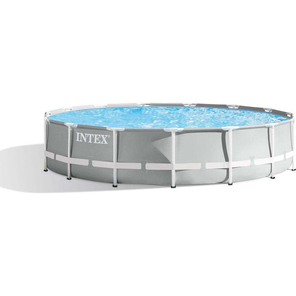 Image of 26724GN Aufstellpool Gerahmter Pool Rund 14614 l Grau Grau