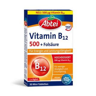 Abtei  Vitamin B12 Plus Folsäure 