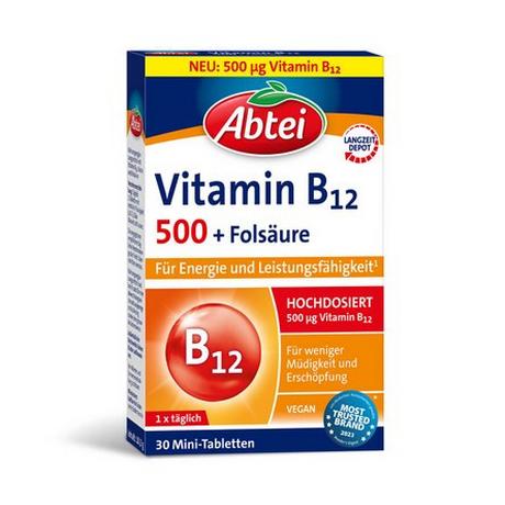 Abtei  Vitamin B12 Plus Folsäure 