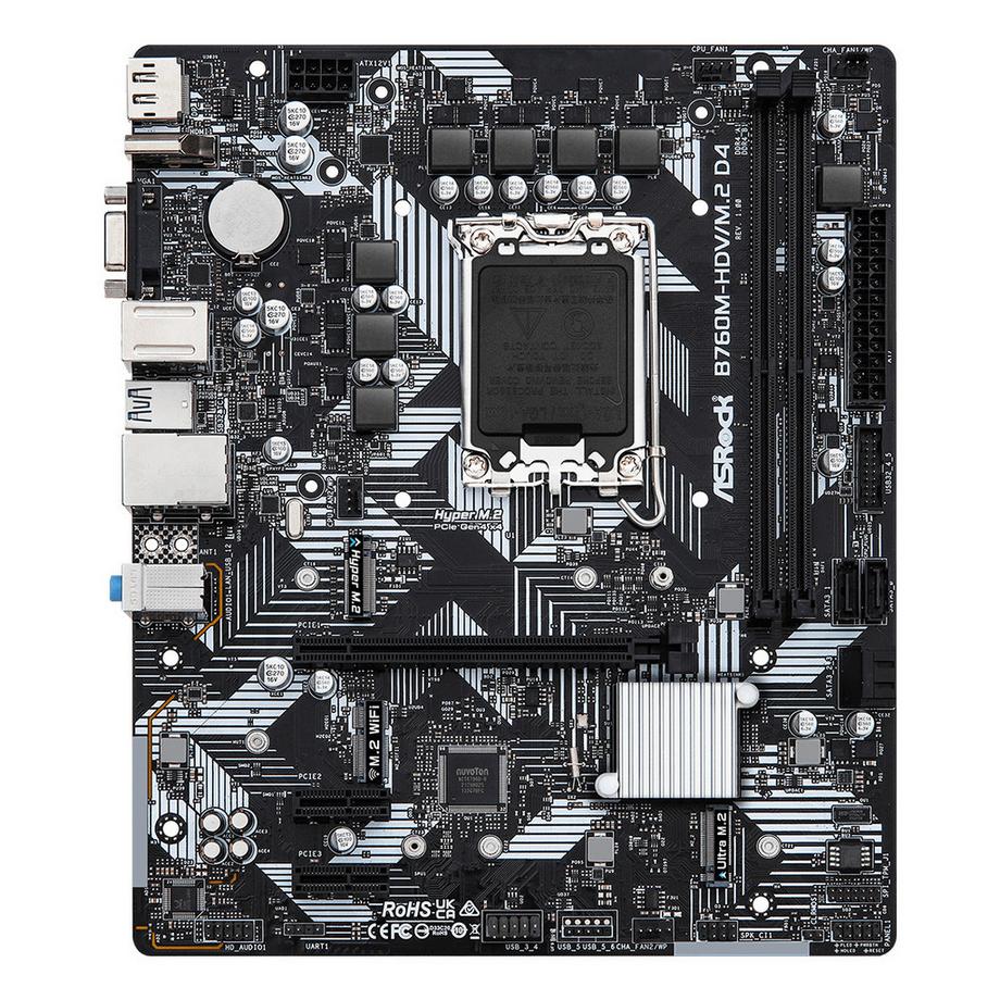 ASRock  B760M-HDV/M.2 D4 Intel B760 LGA 1700 micro ATX 