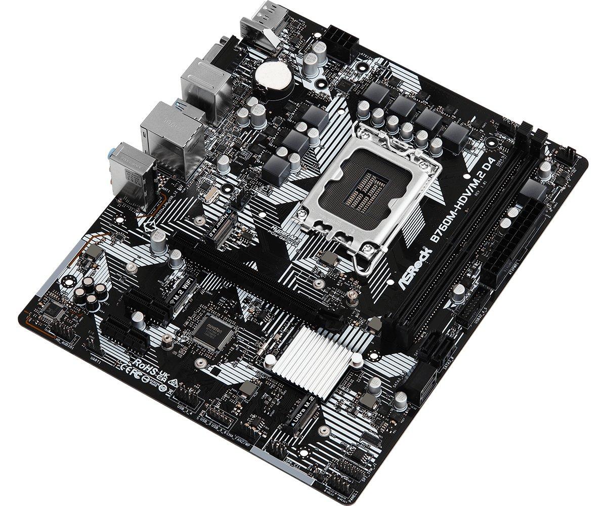 ASRock  B760M-HDV/M.2 D4 Intel B760 LGA 1700 micro ATX 