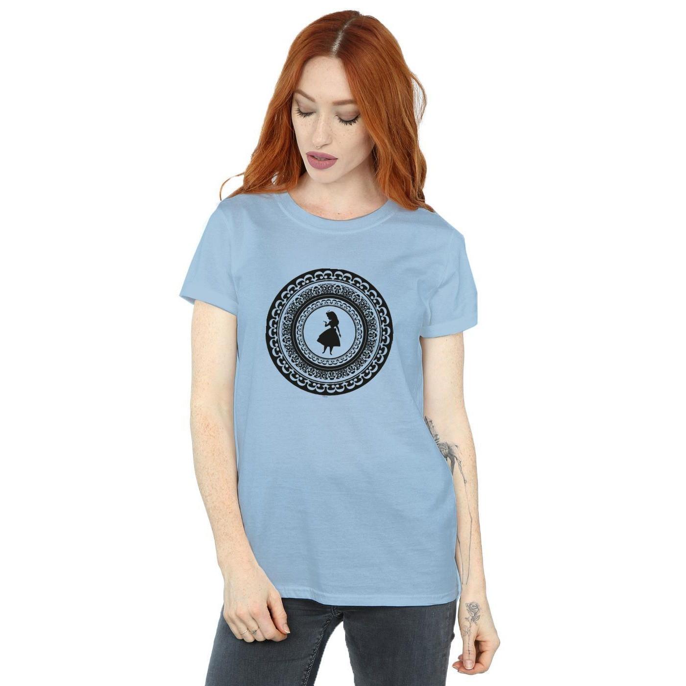 Image of Alice In Wonderland Circle Tshirt Damen Blau M