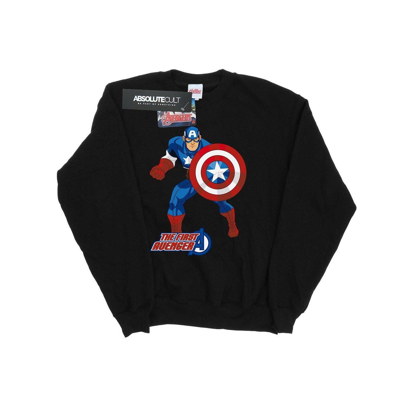 Image of Captain America The First Avenger Sweatshirt Damen Schwarz XL