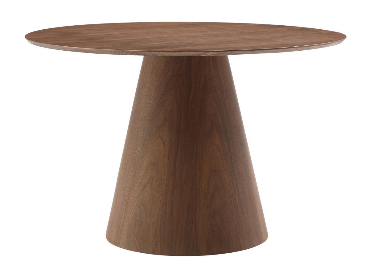 Vente-unique Tavolo da pranzo tondo 4 coperti in MDF Naturale scuro - ANTALIZA  