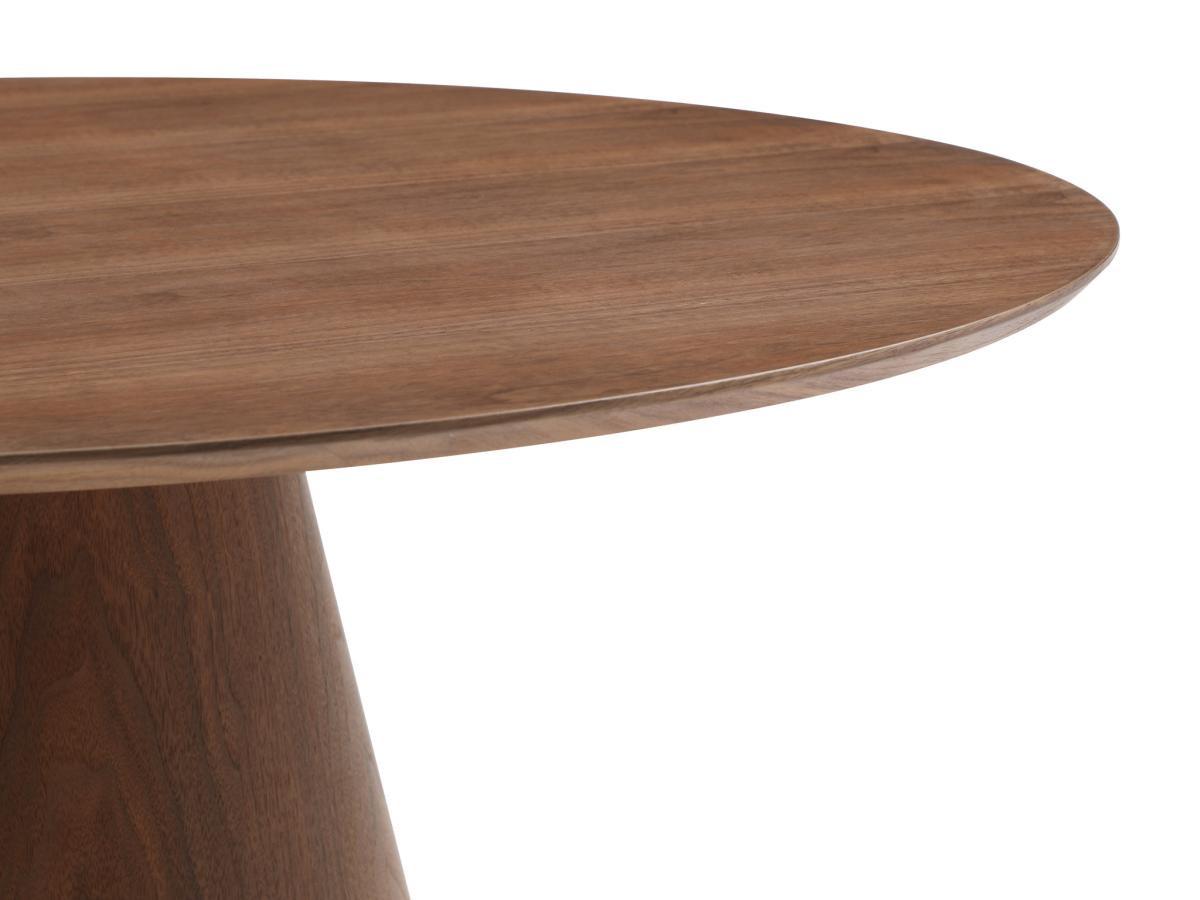 Vente-unique Tavolo da pranzo tondo 4 coperti in MDF Naturale scuro - ANTALIZA  