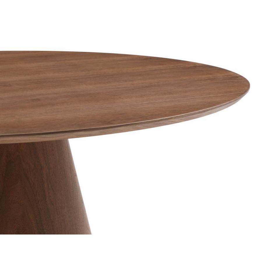 Vente-unique Tavolo da pranzo tondo 4 coperti in MDF Naturale scuro - ANTALIZA  