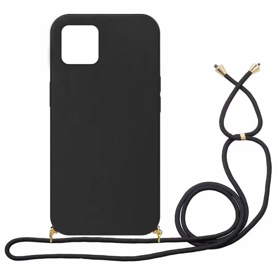 mobileup  Eco Case mit Kordel iPhone 12  12 Pro - Black 