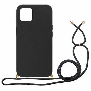 Eco Case mit Kordel iPhone 12 / 12 Pro - Black