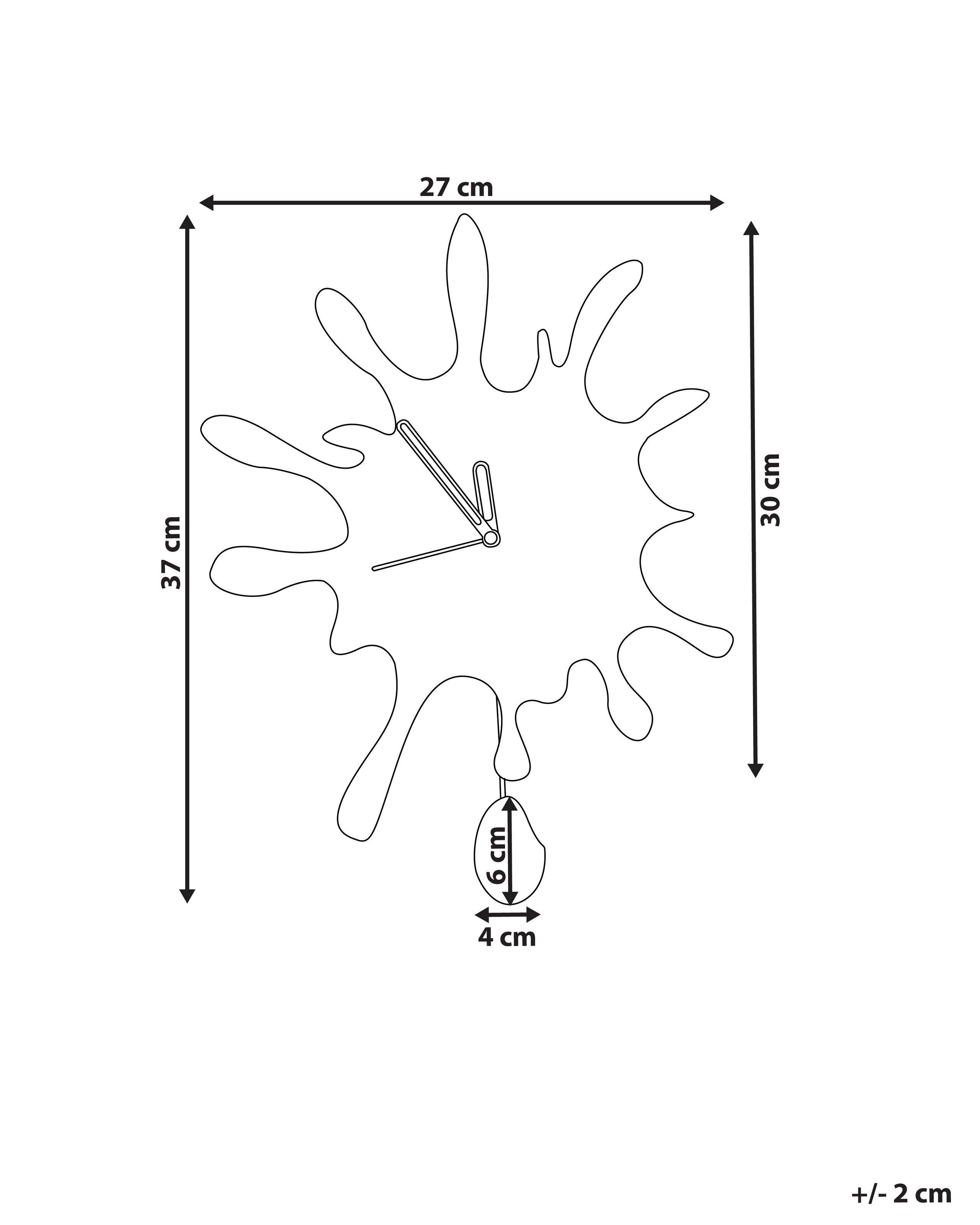 Beliani Wanduhr aus MDF-Platte Modern FULLY  