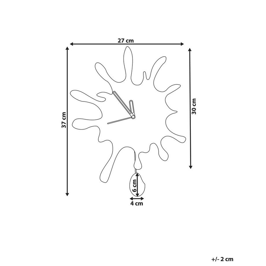 Beliani Wanduhr aus MDF-Platte  FULLY  