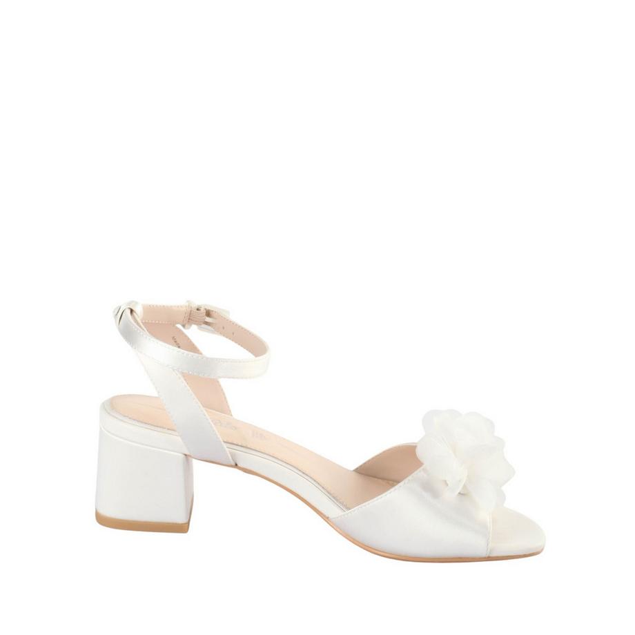 Buffalo Lucy Rose Bout Ouvert Talon Carré Escarpins  