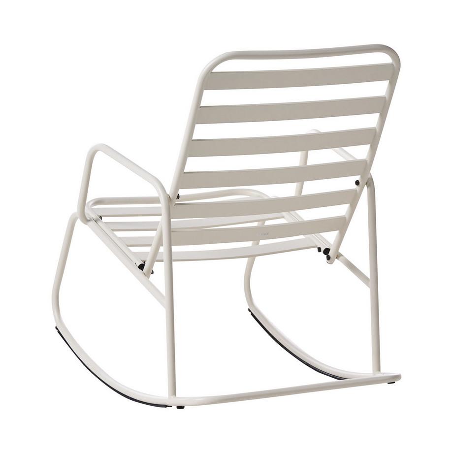 Beliani Sedia a dondolo da giardino en Alluminio Moderno TURI  