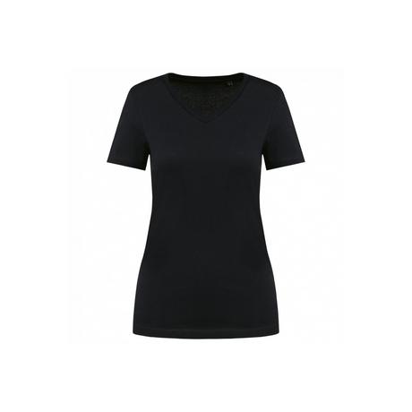 Kariban  suprima t-shirt mit v-ausschnitt damen 