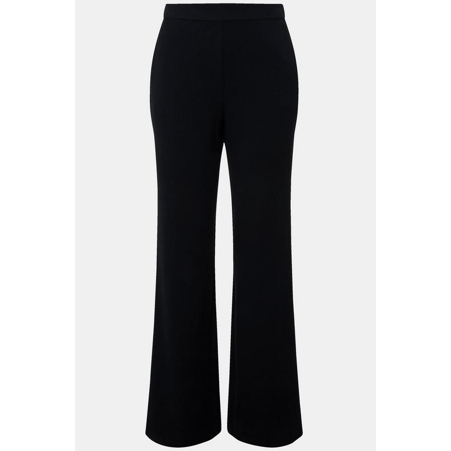 Ulla Popken Pantalon de tailleur jambe droite large taille élastique  