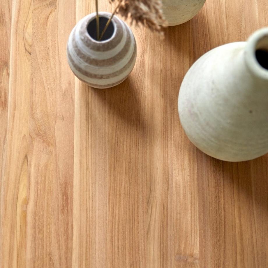 Tikamoon Couchtisch aus massivem Teakholz Minimalys  