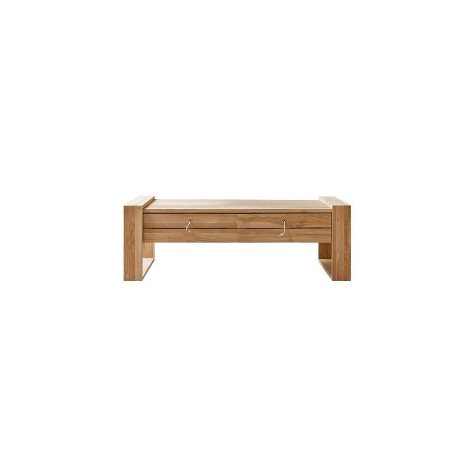Couchtisch aus massivem Teakholz Minimalys