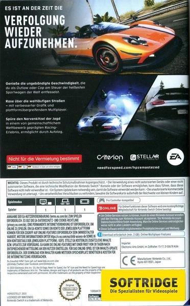 ELECTRONIC ARTS  Need for Speed Hot Pursuit Remastered 
