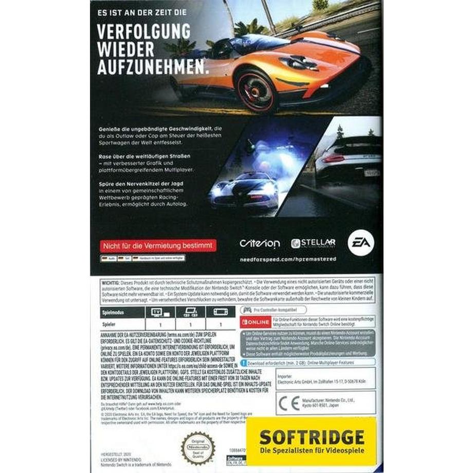 ELECTRONIC ARTS  Need for Speed Hot Pursuit Remastered 