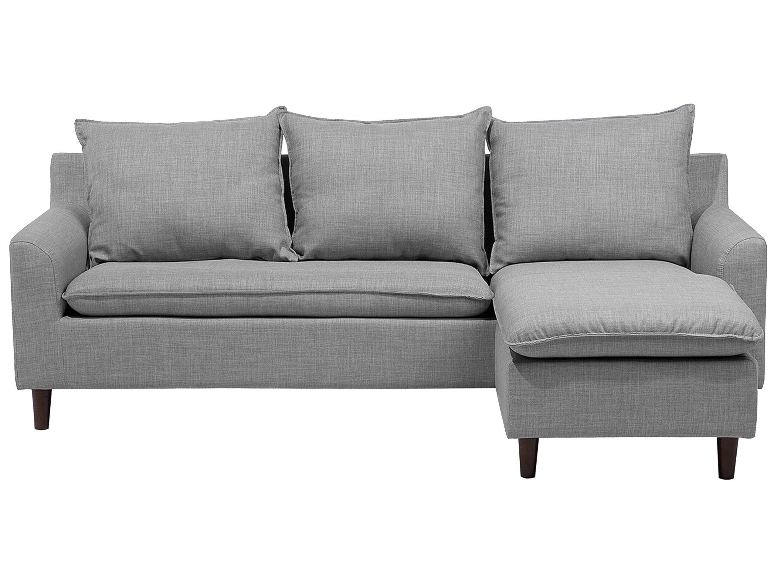 Beliani Ecksofa aus Polyester Skandinavisch ELVENES  