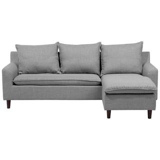 Beliani Ecksofa aus Polyester Skandinavisch ELVENES  