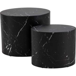 mutoni Set de table basse Mizzu noir (2 pièces)  