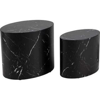 mutoni Set de table basse Mizzu noir (2 pièces)  