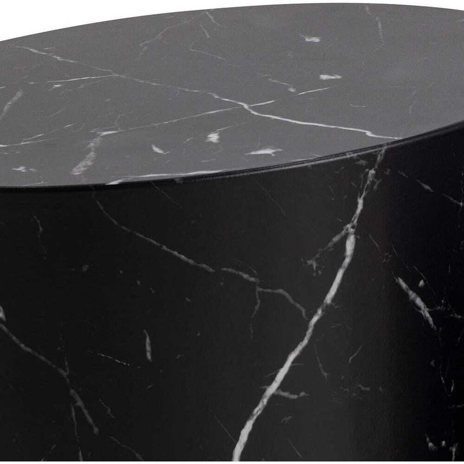 mutoni Ensemble de tables basses Mizzu noir (2 pièces)  