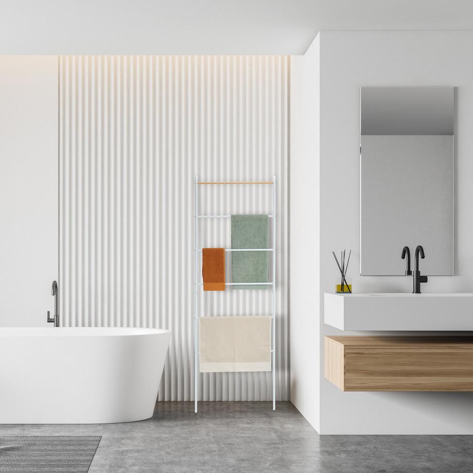 Northix Portasciugamani a scala, 6 pioli  