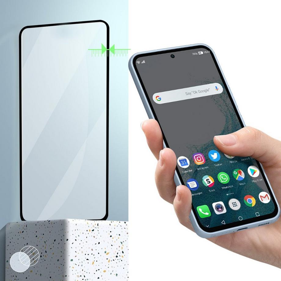 Avizar  Verre Trempé Samsung Galaxy A54 5G Noir 