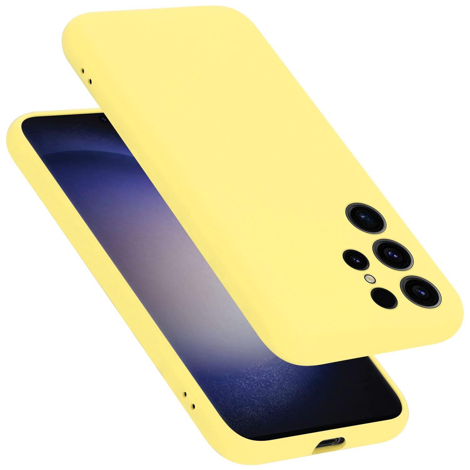 Image of Hülle für Samsung Galaxy S23 ULTRA in LIQUID GELB - Schutzhülle aus flexiblem TPU Silikon