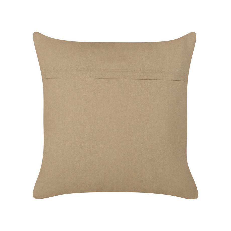 Beliani Lot de 2 coussins décoratifs en Coton Boho COLLOMIA  