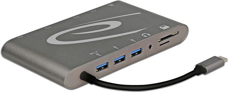 DeLock  Dockingstation USB3.1-C - grigio scuro 