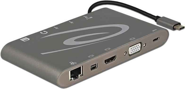 DeLock  Dockingstation USB3.1-C - grigio scuro 