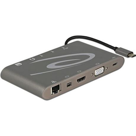 DeLock  Dockingstation USB3.1-C - dunkelgrau 