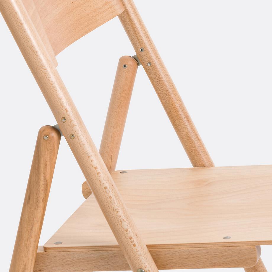 La Redoute Intérieurs Lot de 2 chaises pliantes hêtre  