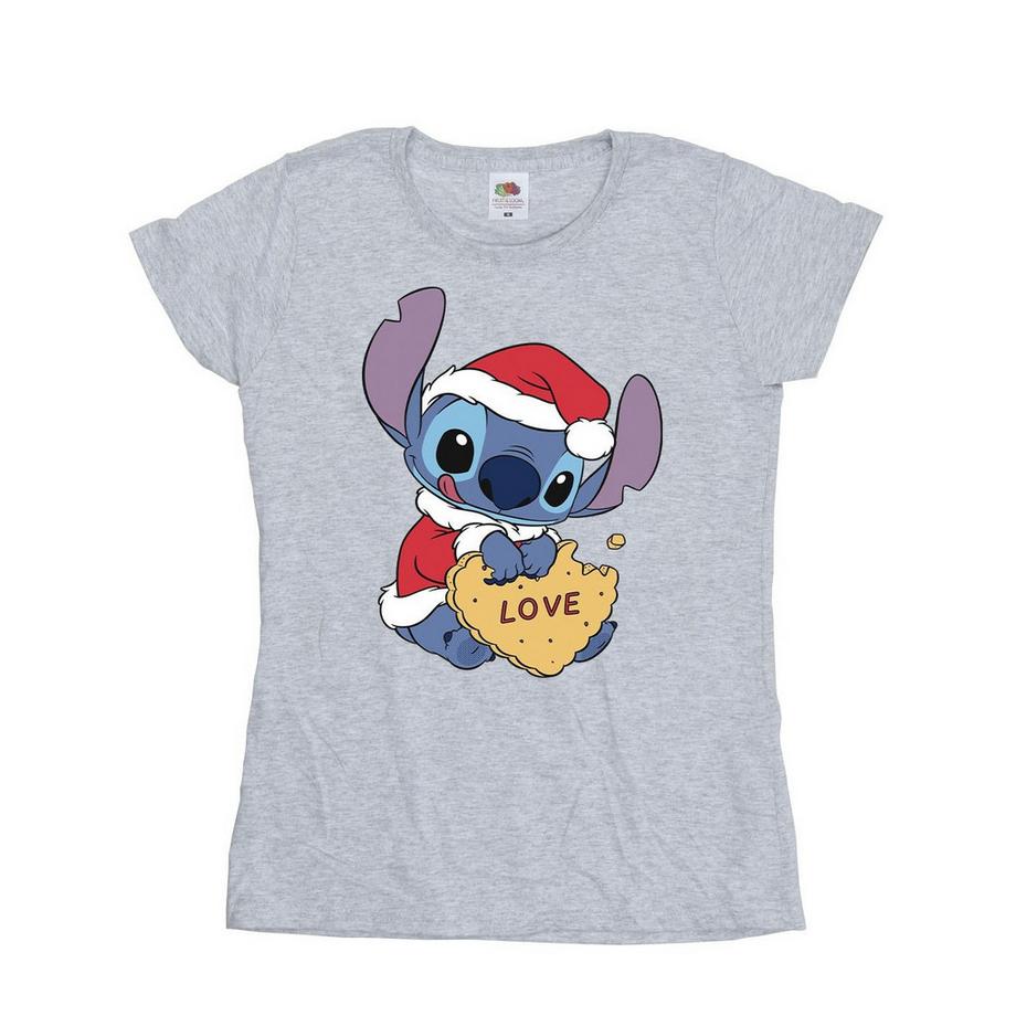 Disney Stitch Christmas Love Cookie T-Shirt  