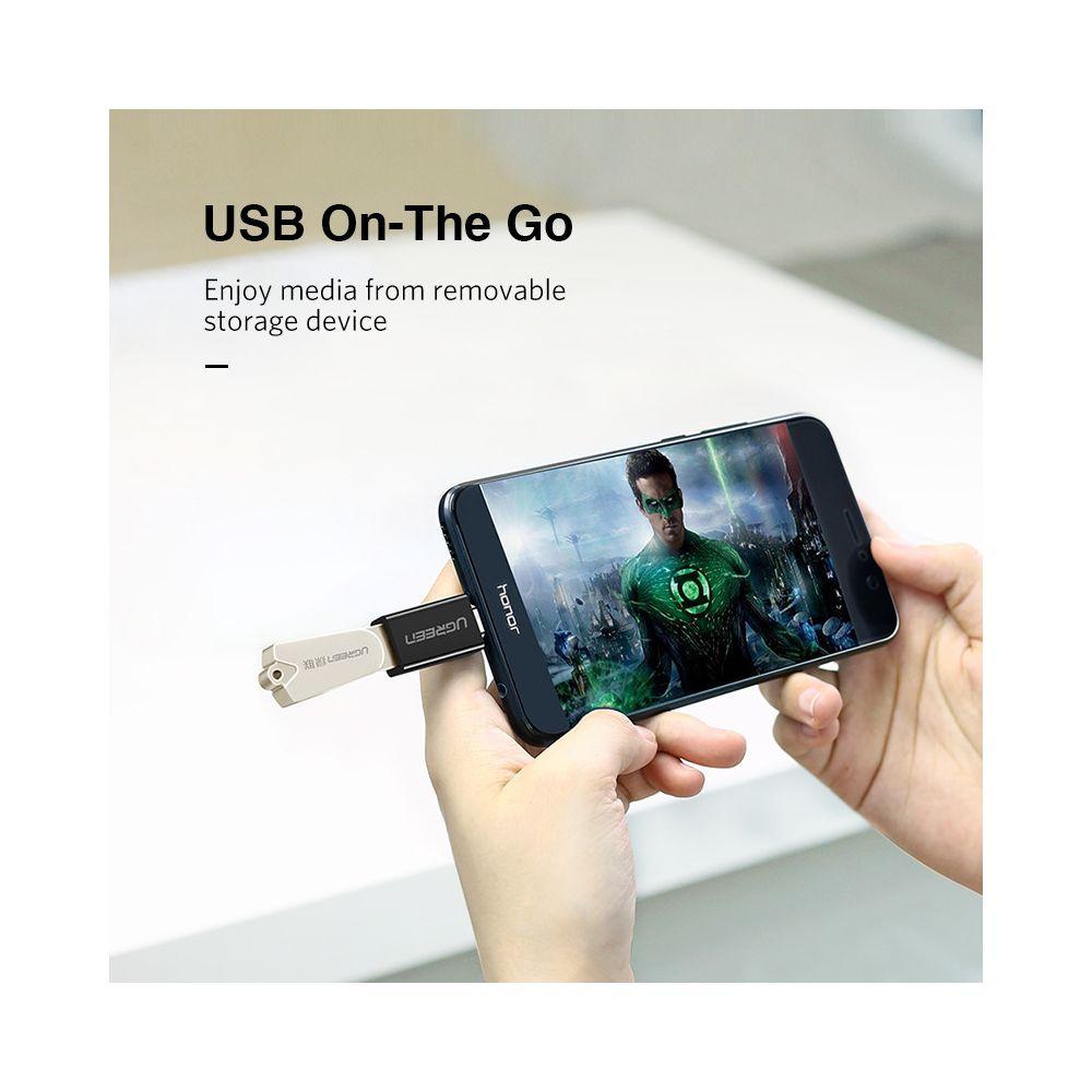 UGREEN  Adaptateur Ugreen USB-C vers USB-A 3.0 - Noir 