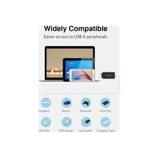 UGREEN  Adaptateur Ugreen USB-C vers USB-A 3.0 - Noir 