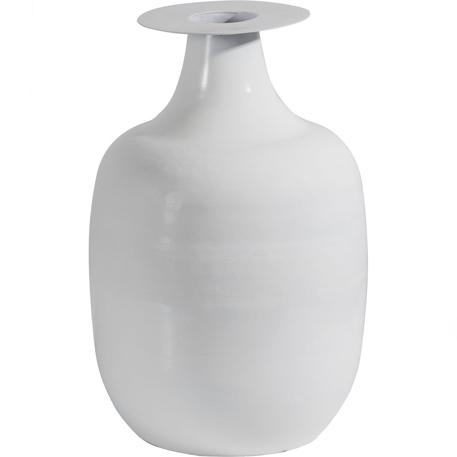 mutoni Vase Closer blanc brumeux  