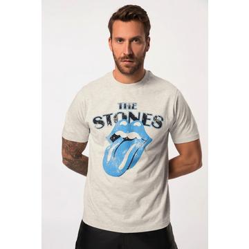 T-shirt, groupe Rolling Stones, manches courtes gris clair chiné