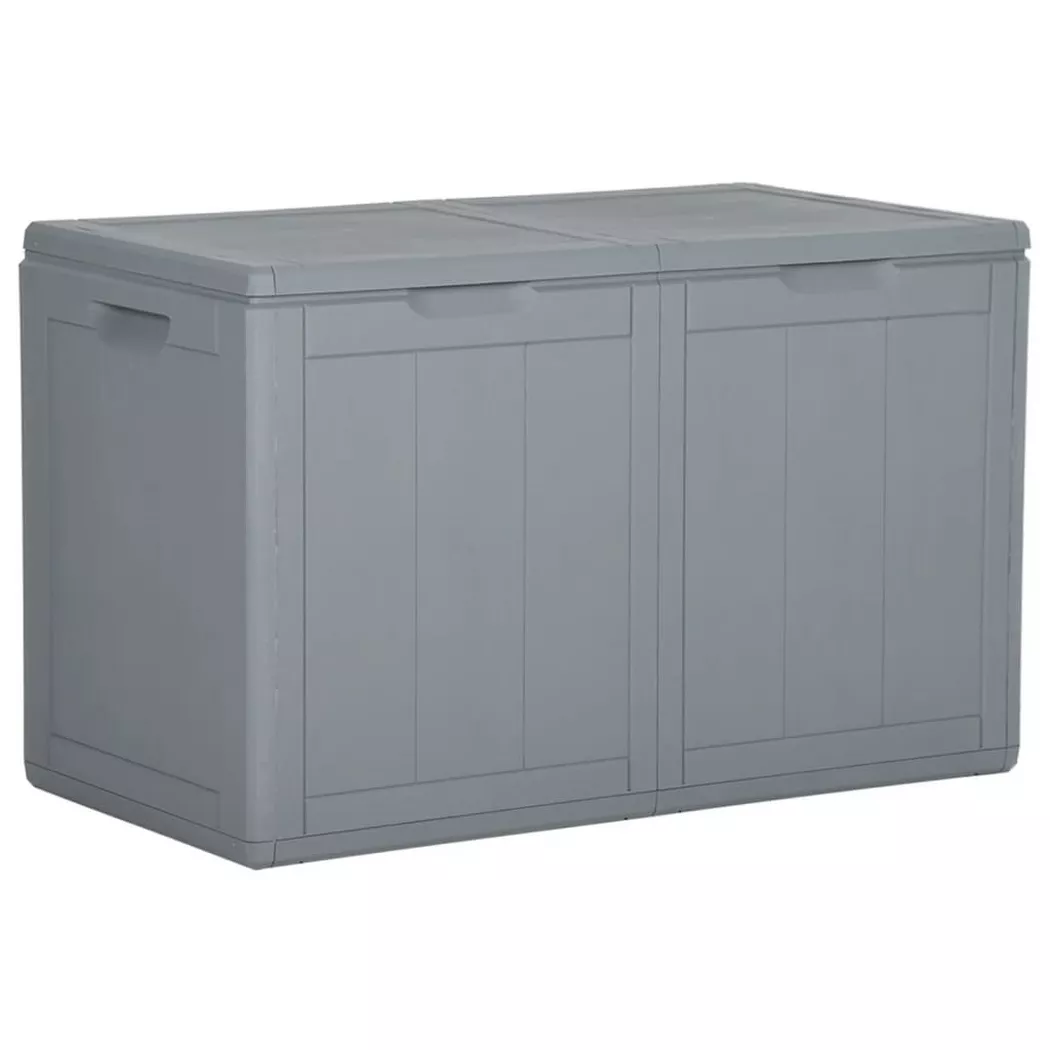 VidaXL - Coffre de rangement, Jardin, One Size, Gris