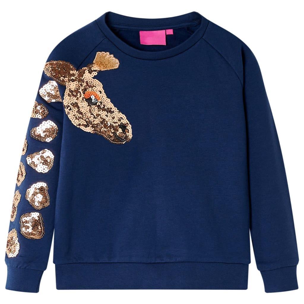 Image of Kinder Sweatshirt Baumwolle Mädchen Blau 140