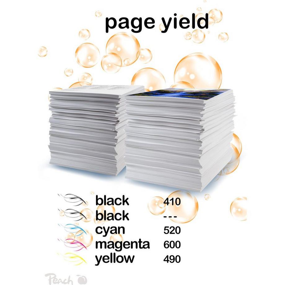 Peach  Tinte GI-525CLI-526, Multi-Pack BlackCyanMagentaYellow 