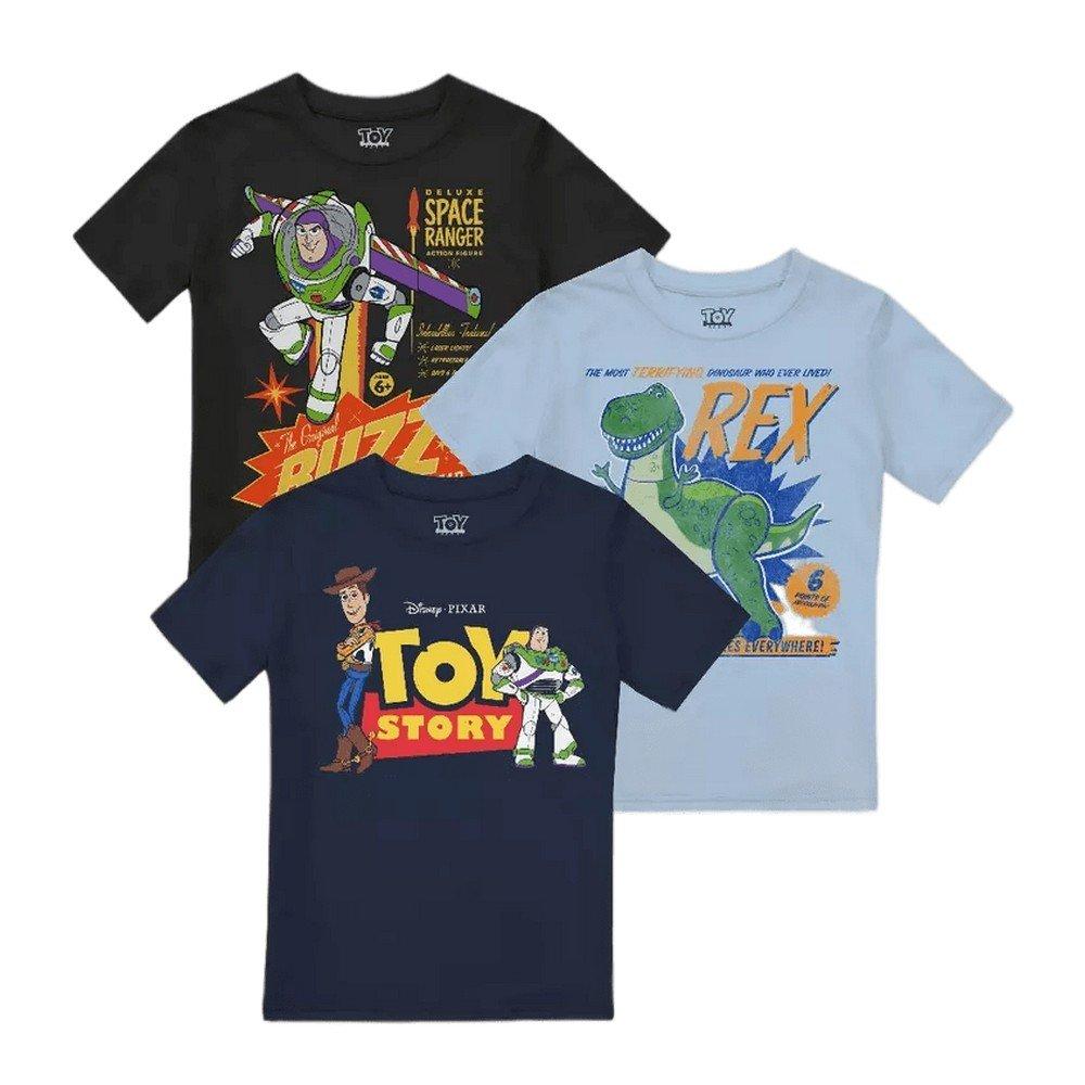 Image of Buzz Woody & Rex Tshirt (3erpack) Jungen Blau 116