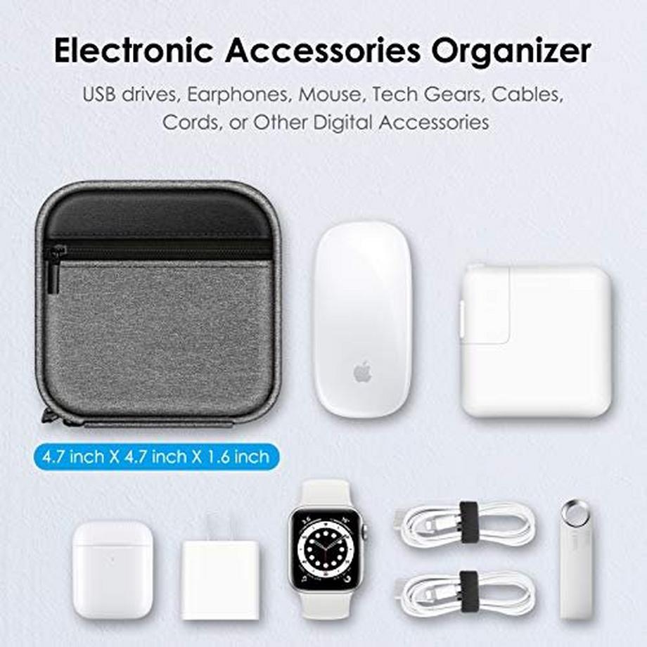 Only-bags.store  Storage Tasche für MacBook Ladegerät, Kleiner Elektronische Tasche für Laptop Zubehör, Magic Mouse, 