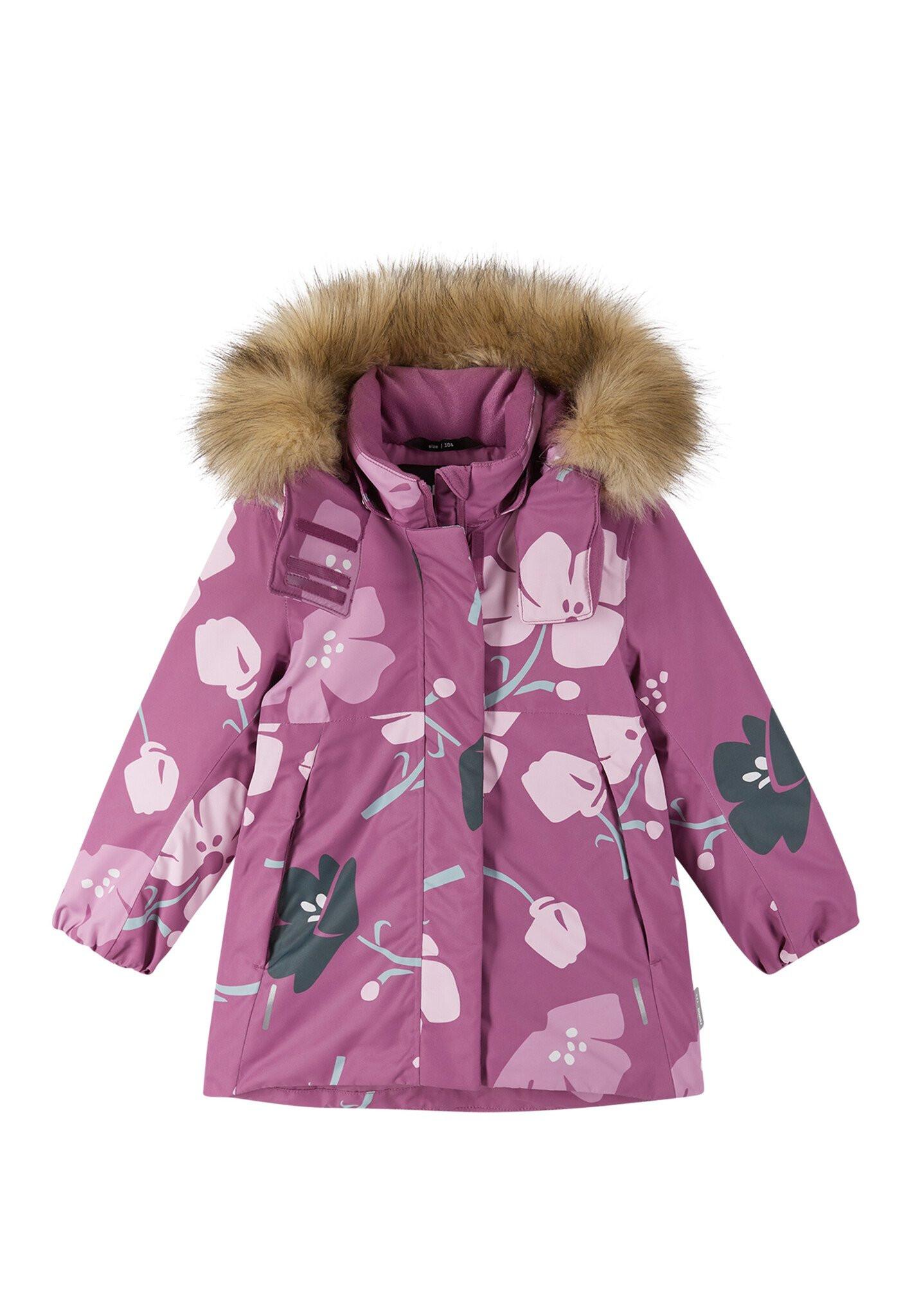 Reima  tec Mädchen Winterjacke Muurame Red Violet 