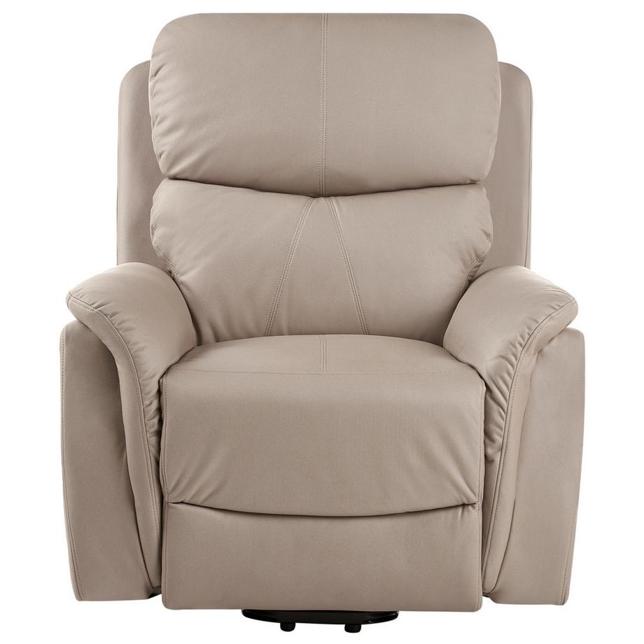 Beliani Fauteuil inclinable électrique en Cuir écologique vegan  GLORIE  