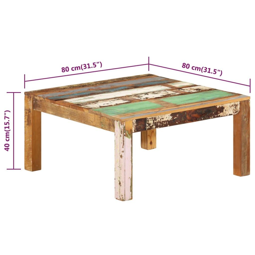 VidaXL Table basse bois de récupération  