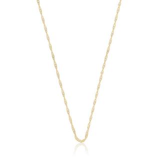 MUAU Schmuck  Collier Singapur Gelbgold 750, 1.5mm, 38cm 