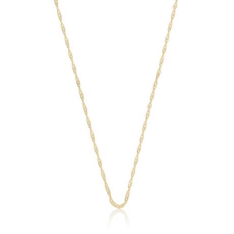 MUAU Schmuck  Collier Singapur Gelbgold 750, 1.5mm, 38cm 